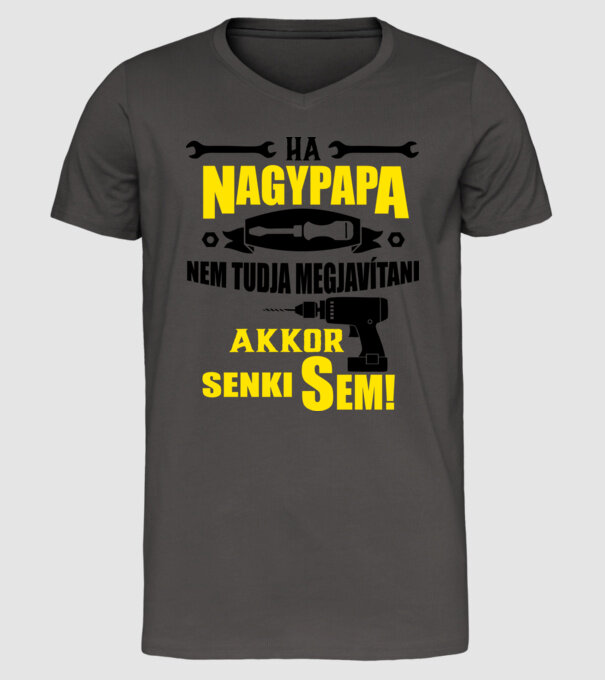  minta sötétszürke pólón