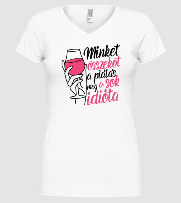  minta fehér pólón