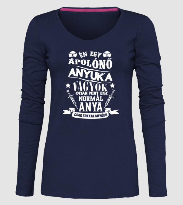 minta sötétkék pólón
