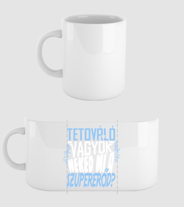  minta fehér pólón