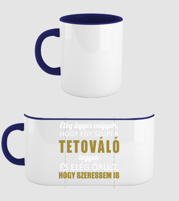  minta sötétkék pólón
