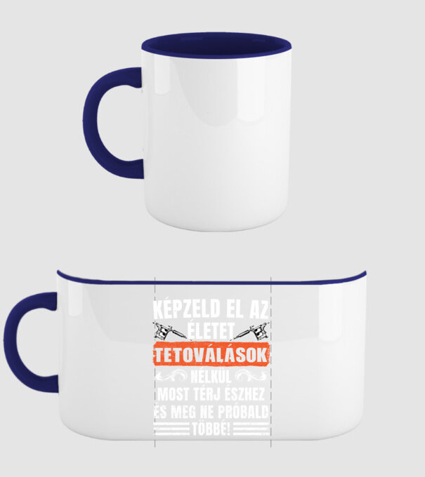  minta sötétkék pólón