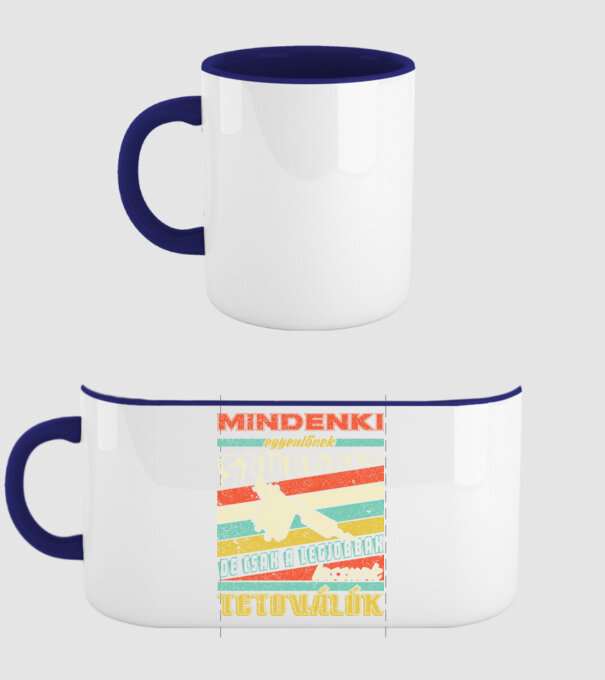  minta sötétkék pólón