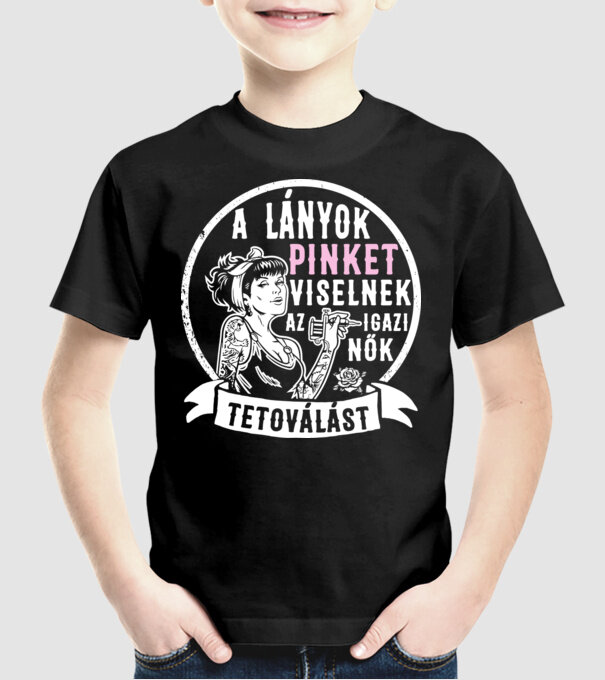  minta fekete pólón