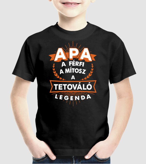  minta fekete pólón