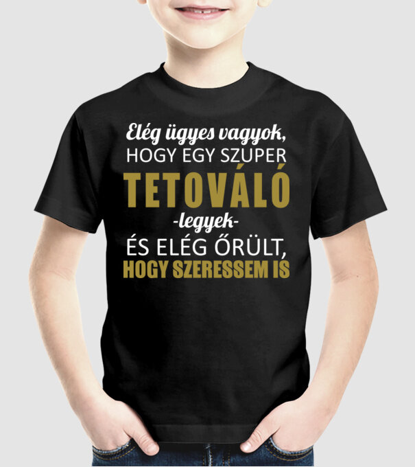  minta fekete pólón