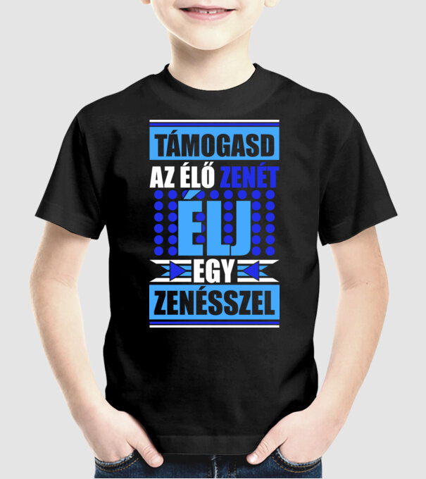  minta fekete pólón