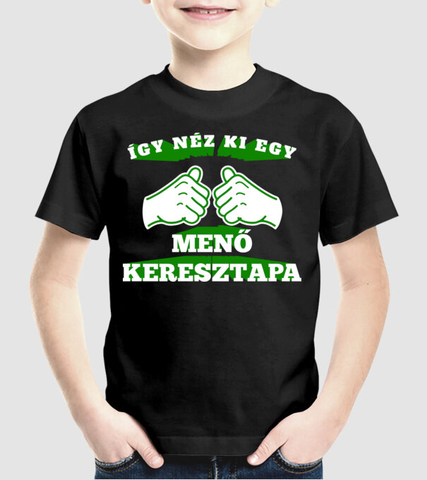  minta fekete pólón
