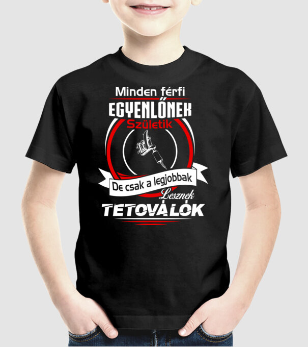  minta fekete pólón