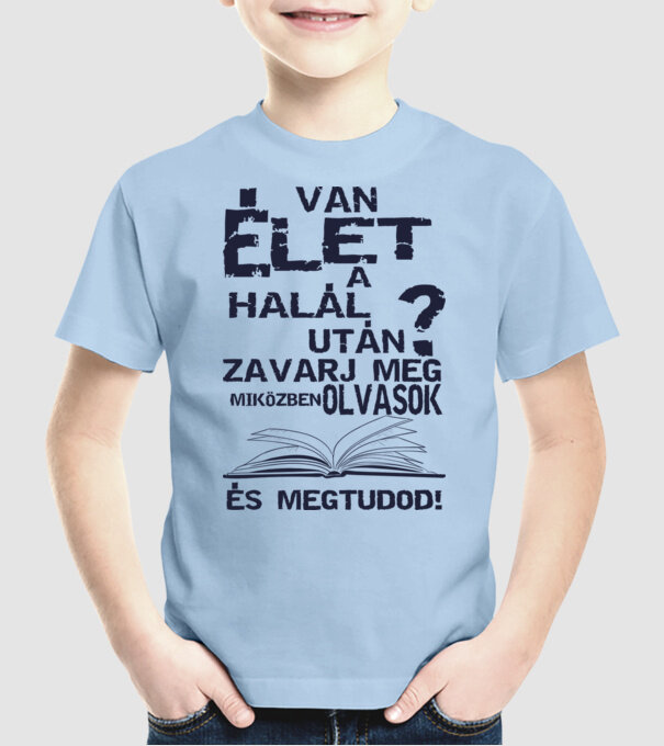  minta világoskék pólón