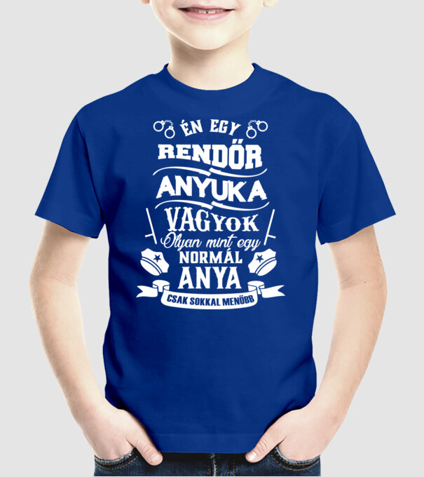  minta királykék pólón