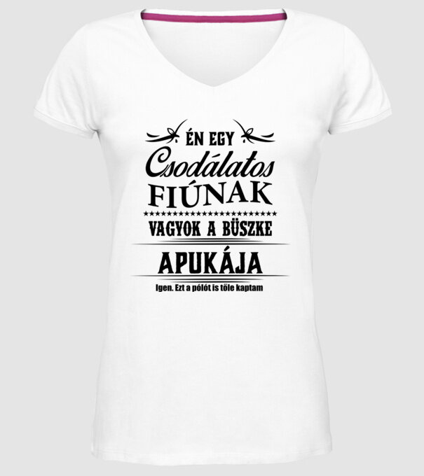  minta fehér pólón