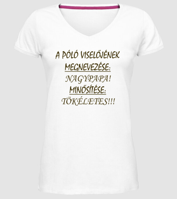  minta fehér pólón