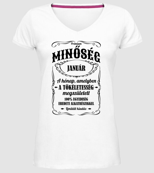  minta fehér pólón