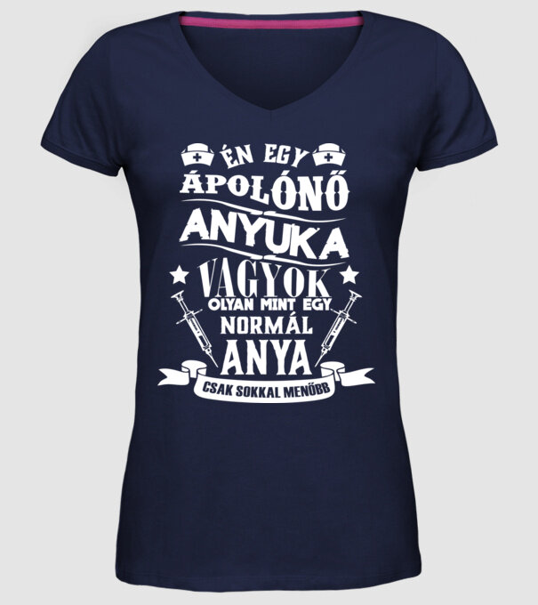  minta sötétkék pólón
