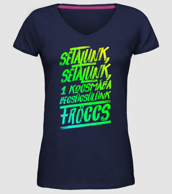  minta sötétkék pólón