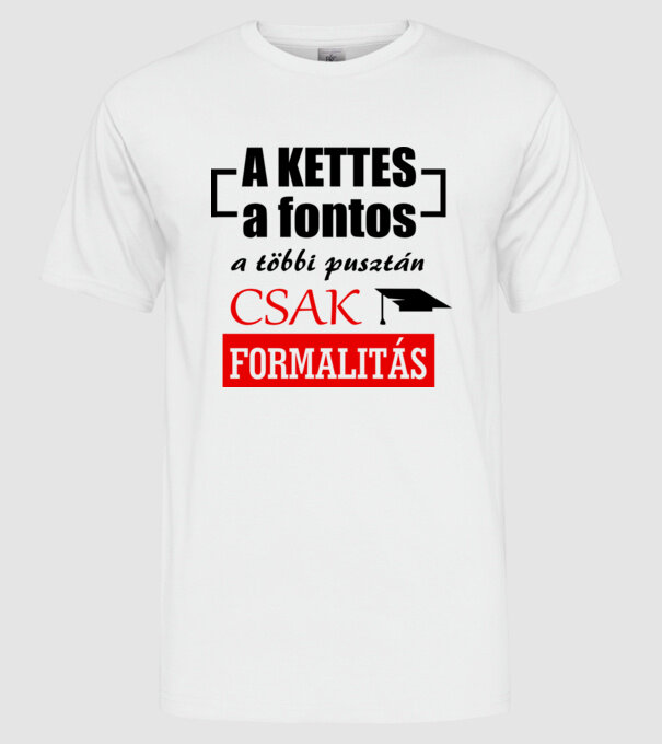  minta fehér pólón