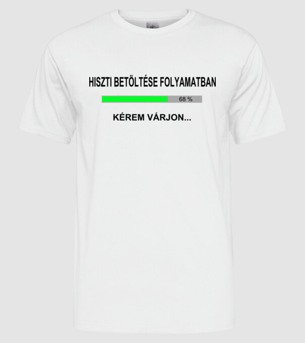  minta fehér pólón