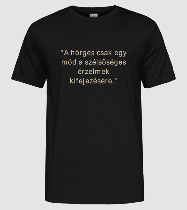  minta fekete pólón