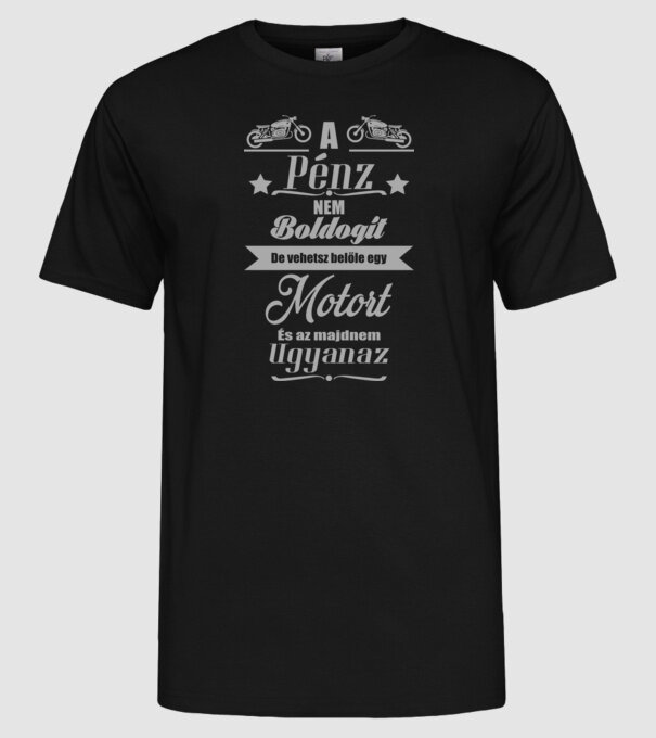  minta fekete pólón