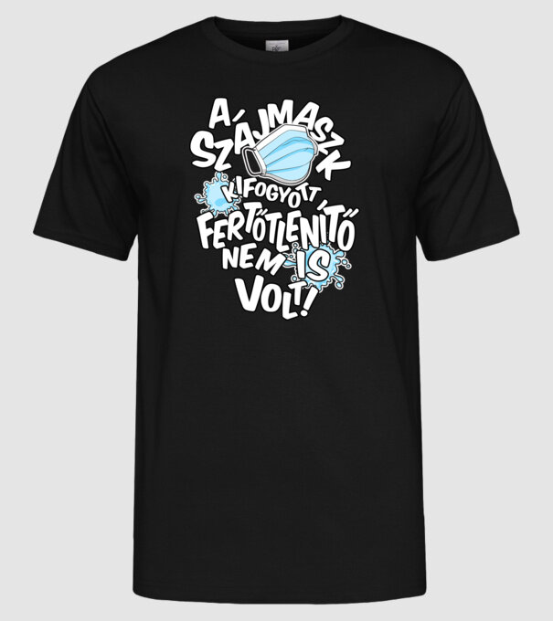  minta fekete pólón