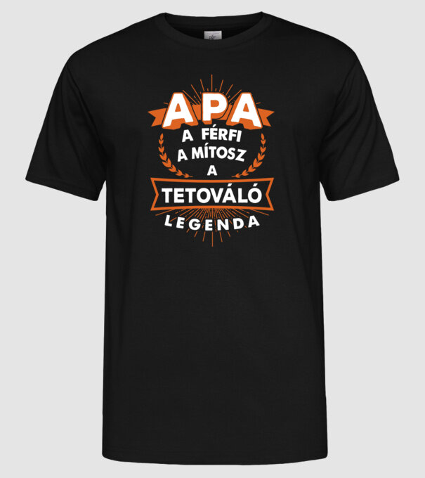  minta fekete pólón