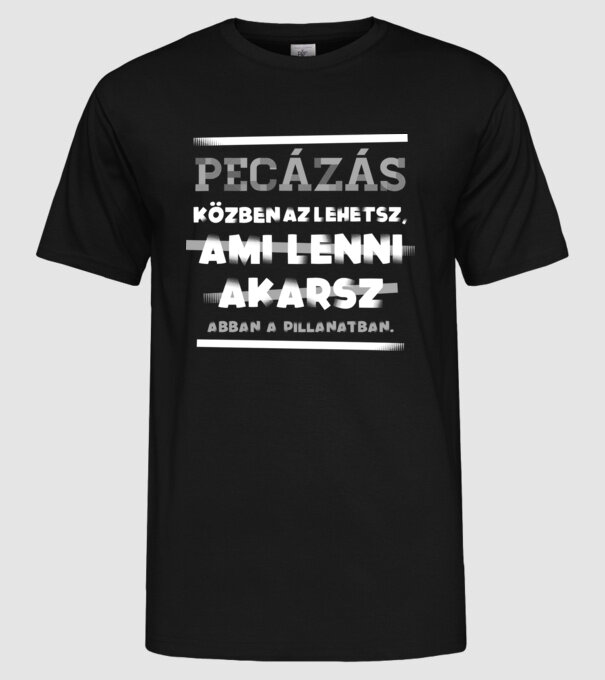  minta fekete pólón