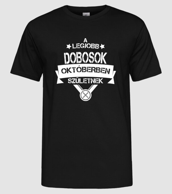  minta fekete pólón