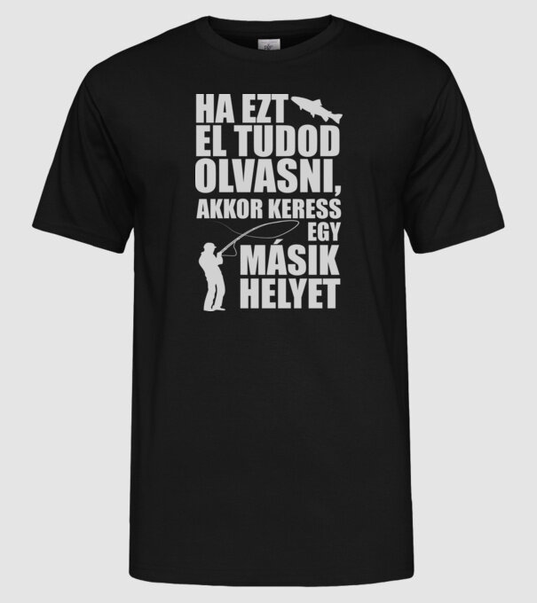  minta fekete pólón