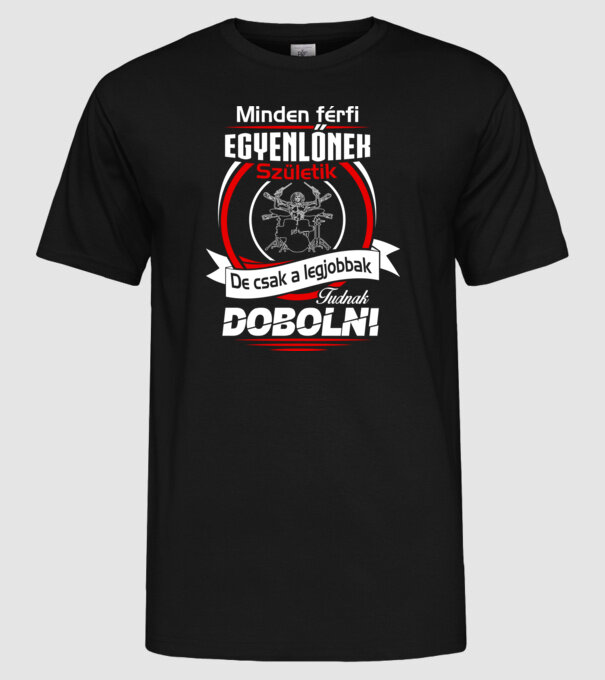  minta fekete pólón