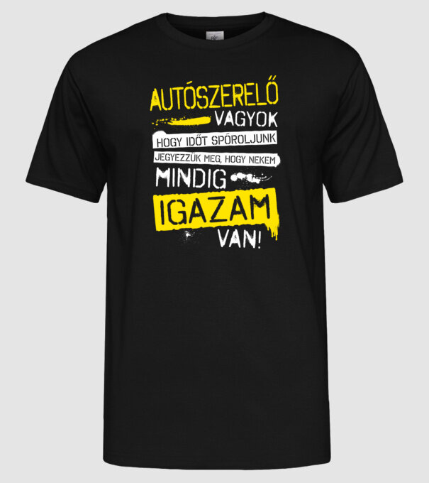  minta fekete pólón