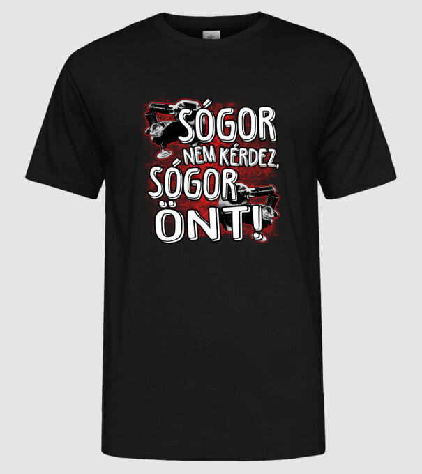  minta fekete pólón