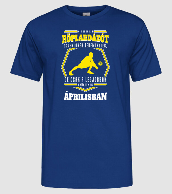  minta királykék pólón