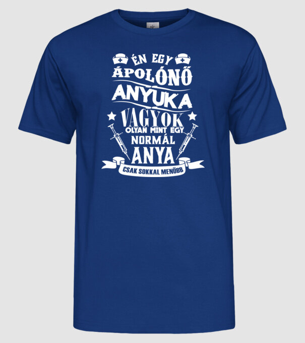  minta királykék pólón