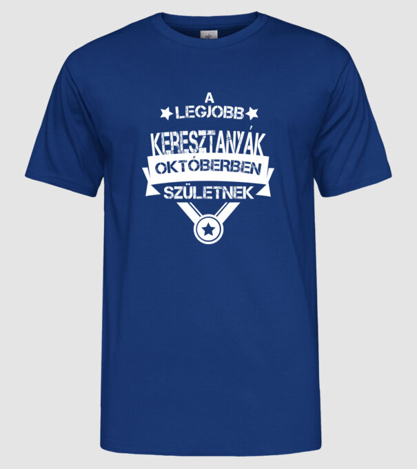  minta királykék pólón
