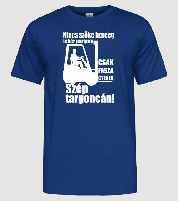  minta királykék pólón