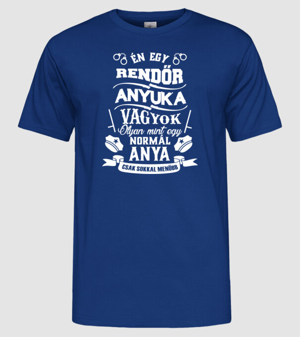  minta királykék pólón