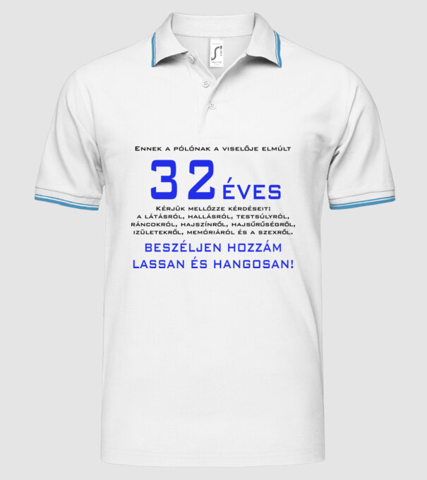  minta fehér pólón