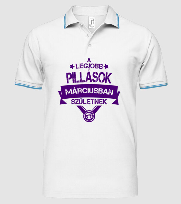  minta fehér pólón