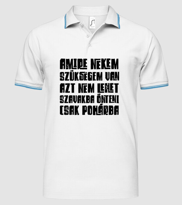  minta fehér pólón