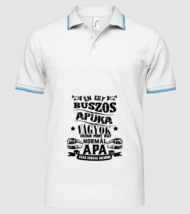  minta fehér pólón