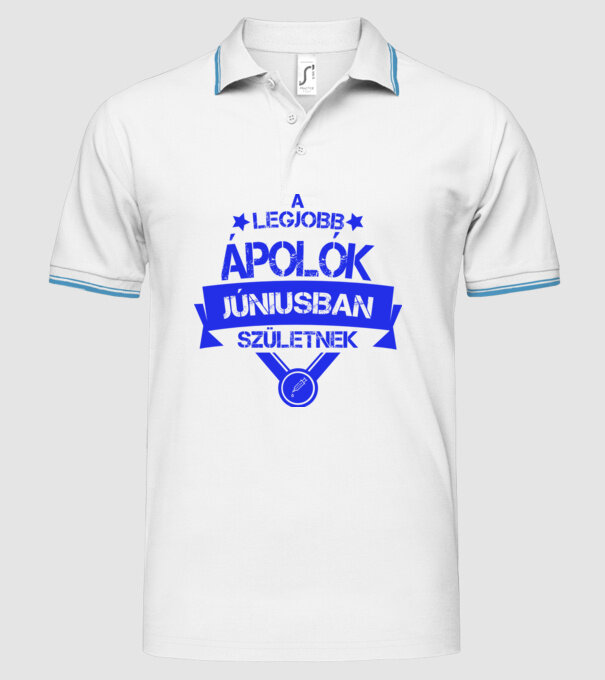  minta fehér pólón