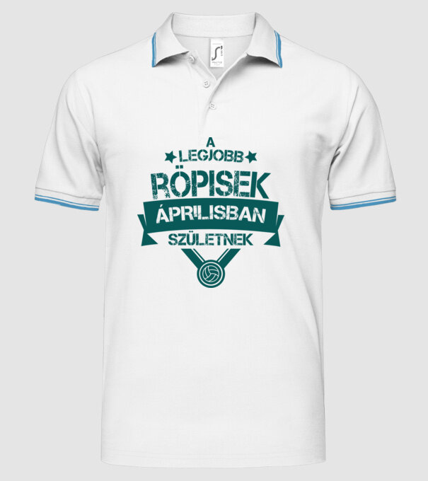  minta fehér pólón
