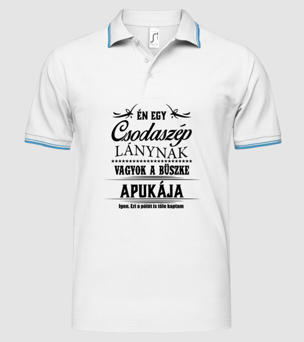  minta fehér pólón