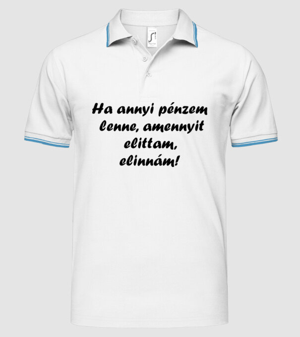  minta fehér pólón
