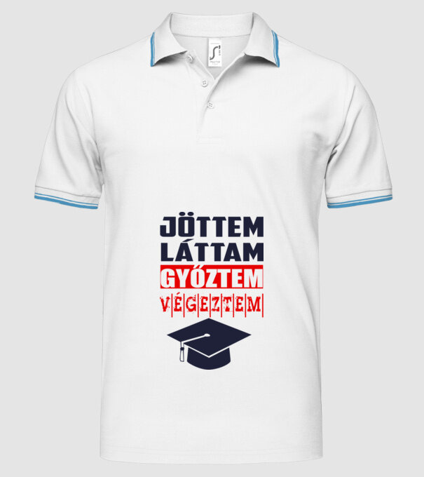  minta fehér pólón