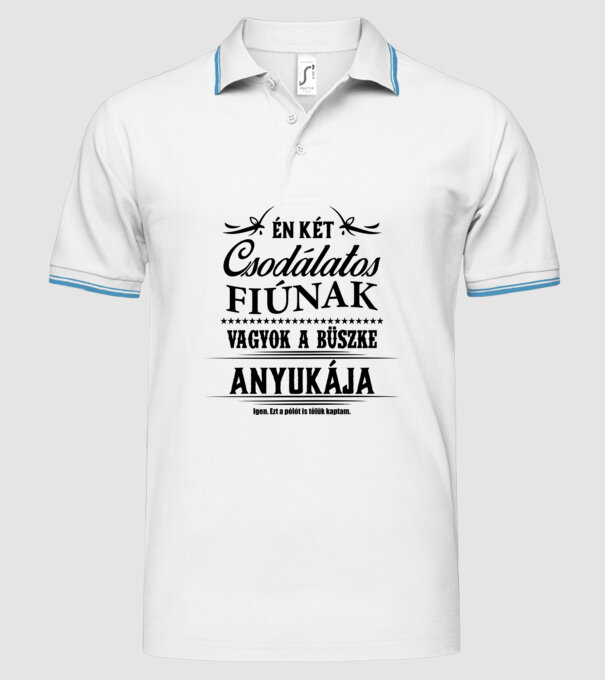  minta fehér pólón