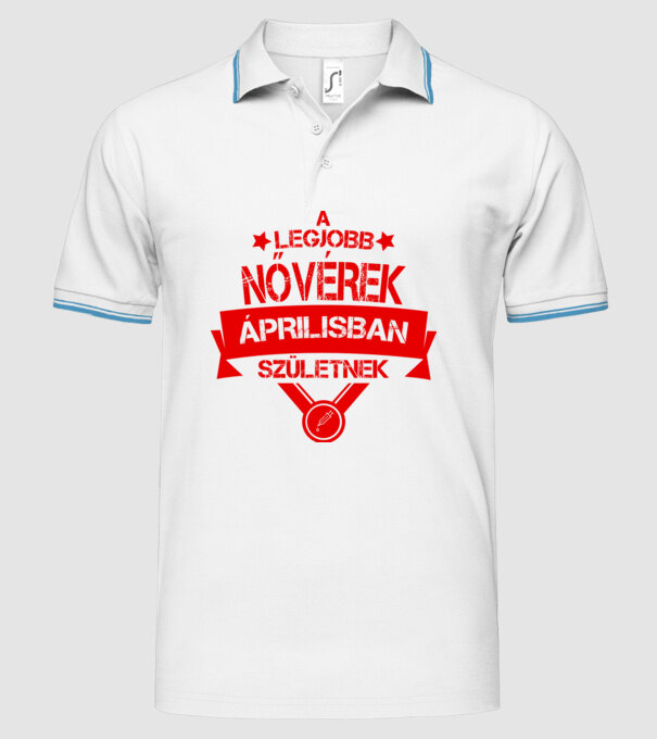  minta fehér pólón