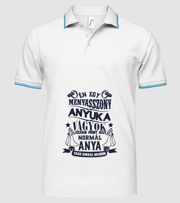  minta fehér pólón