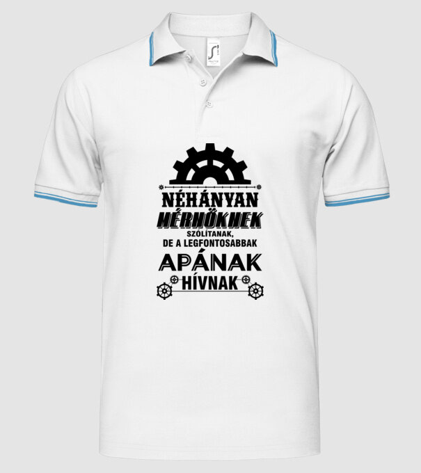  minta fehér pólón